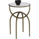 Alicent 24 X 16 inch White Marble End Table
